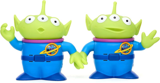 Disney Boneco de ação interativo falante do Alien, oficial da Store, do filme Toy Story da Pixar, 16 cm/6 polegadas. Inclui 2 brinquedos do Alien com mais de 15 frases em inglês, interage com outros personagens e é indicado para