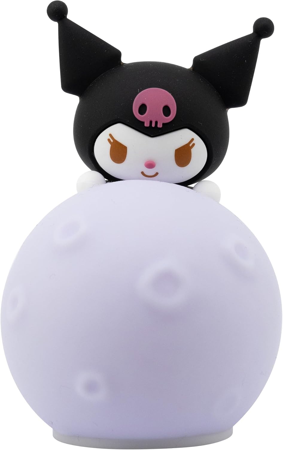 YuMe Hello Kitty & Friends Little Moon Light – Kuromi Luminária de mesa para crianças a partir de 3 anos | 11cm | Colecionável Kawaii para o quarto de crianças ou fãs | Presente oficial da Sanrio | Colecione todos os 5 personagens fofos