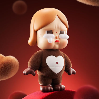 Boneco POP MART CRYBABY BE MINE 1 caixa de 2,5 polegadas, personagem articulado, design premium, presentes para mulheres, brinquedo colecionável favorito dos fãs, boneco de ação