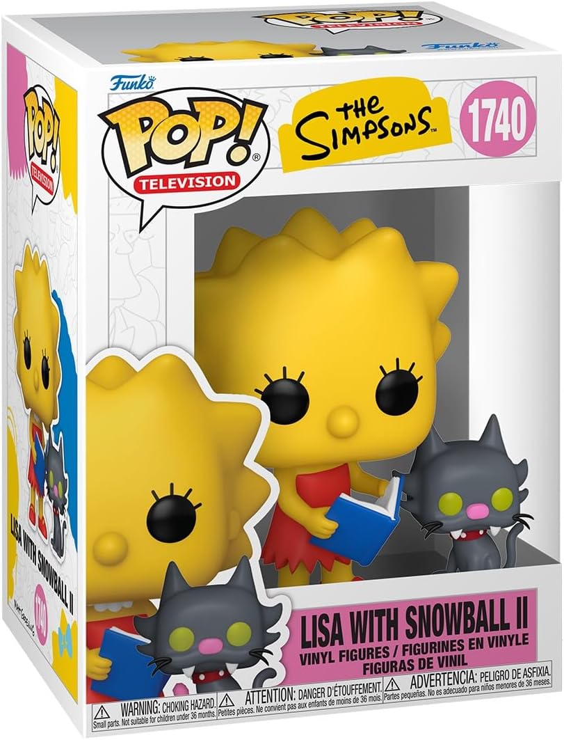 Funko Pop! & Buddy: Os Simpsons - Lisa Simpson e Bola de Neve - Figura Colecionável de Vinil - Ideia de Presente - Produto Oficial - Brinquedos para Crianças e Adultos - Fãs de TV - Figura para Colecionadores