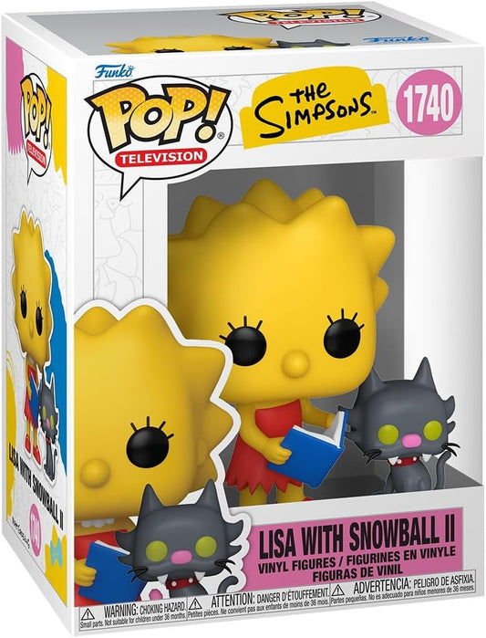 Funko Pop! & Buddy: Os Simpsons - Lisa Simpson e Bola de Neve - Figura Colecionável de Vinil - Ideia de Presente - Produto Oficial - Brinquedos para Crianças e Adultos - Fãs de TV - Figura para Colecionadores