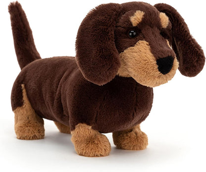 Jellycat Otto Sausage Dog Dachshund Pelúcia Macia Brinquedo