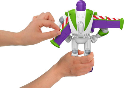 Mattel Disney e Pixar Toy Story 5 – Buzz Lightyear Pronto para Lançamento | Figura em Grande Escala, Design do Filme (25 cm), 12 Pontos de Articulação, JKV39