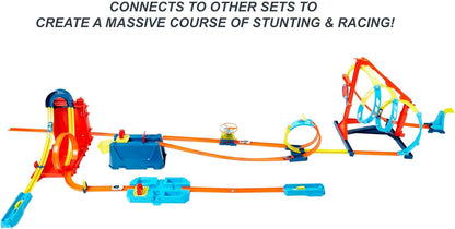 Hot Wheels BHT77 Constructor de vías rectas con fundición a presión y minicoche