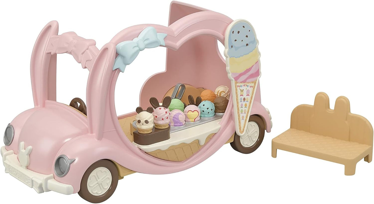 Sylvanian Families  Van de sorvete, rosa pastel