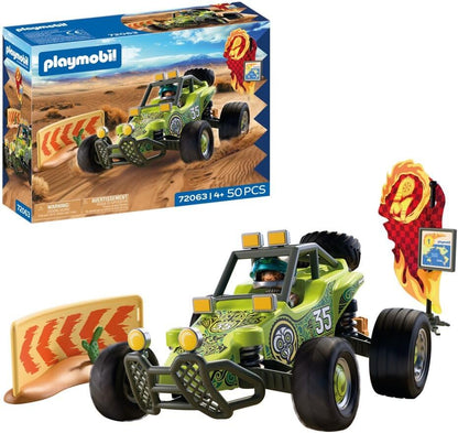 Playmobil | Carros | Buggy Off-road | Buggy do deserto com suspensão e estepe | carrinho de brinquedo para crianças a partir de 4 anos | 72063