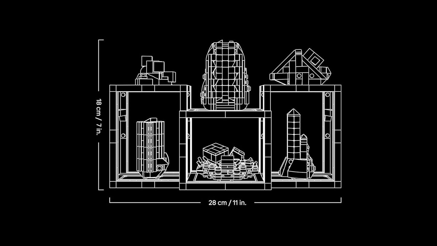 LEGO Conjunto de Construção Ideas Coleção de Minerais para Adultos - Modelo de Exibição com Elementos de Cristal, incluindo Ametista, Fluorita e Quartzo Tangerina, além de 3 Suportes - Ideia de Presente para Decoração de Casa - 21362