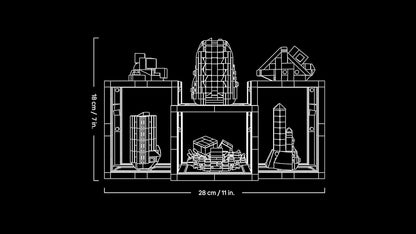 LEGO Conjunto de Construção Ideas Coleção de Minerais para Adultos - Modelo de Exibição com Elementos de Cristal, incluindo Ametista, Fluorita e Quartzo Tangerina, além de 3 Suportes - Ideia de Presente para Decoração de Casa - 21362