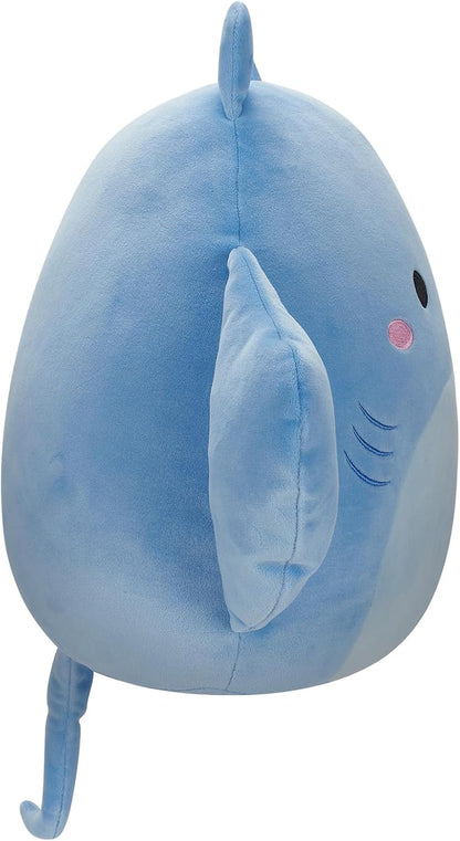 Squishmallows SQCR05429 Mantarraya azul de 12 pulgadas de lujo, multicolor