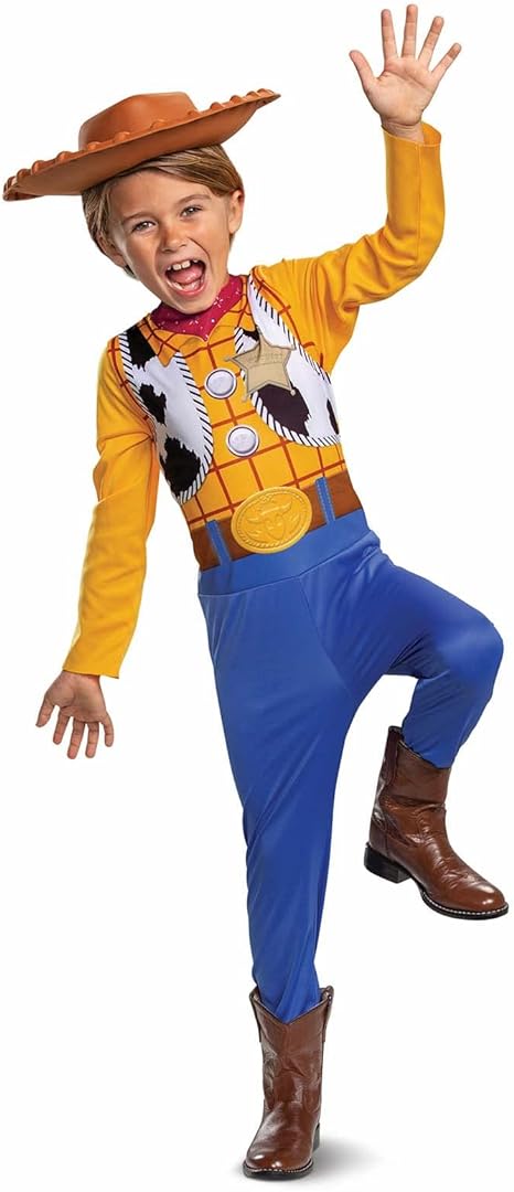 DISGUISE A fantasia clássica oficial de Woody da Disney para crianças inclui chapéu de Woody, fantasia de cowboy infantil, roupa de fantasia de Woody, fantasia de Toy Story, fantasias do Dia Mundial do Livro para meninos