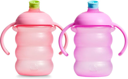 Munchkin Copo com Bico Click Lock | Kit com 2 | 6m+ | 236 ml | Rosa/Roxo