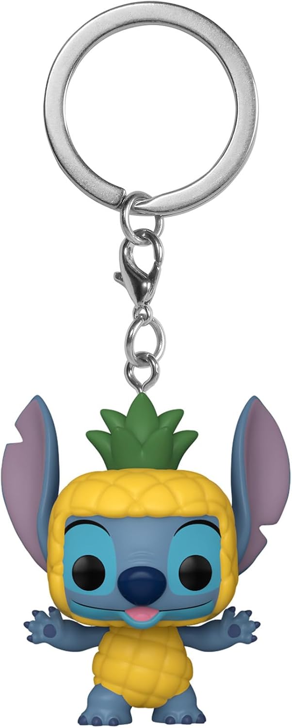 Chaveiro Funko Pop!: Disney - Stitch As Pineapple As Enamel Pineapple - Chaveiro Lilo e Stitch - Mini Figura Colecionável - Presente de Natal - Ideia para Presente - Produtos Oficiais - Fãs de Cinema