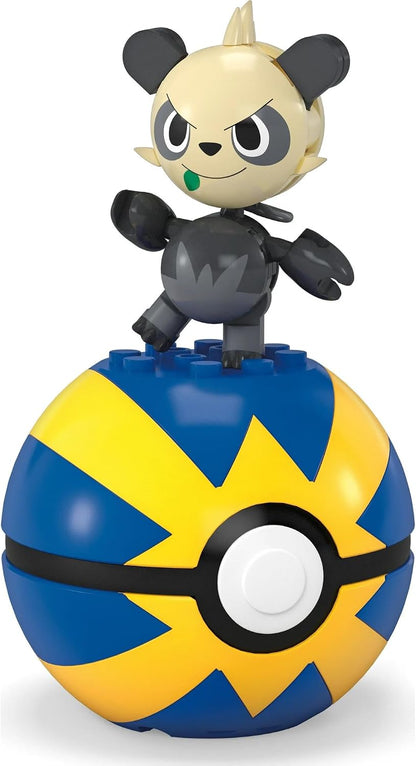 MEGA Kit de Montagem Pokémon Pancham, Figura de Ação Articulada (26 Peças) para Crianças
