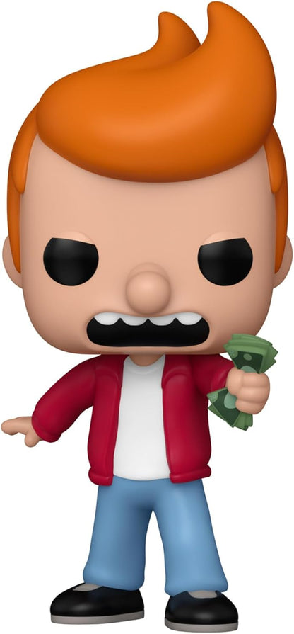 Funko POP! TV: Meme - Fry - Futurama - Exclusivo da Amazon - Figura Colecionável de Vinil - Ideia de Presente - Produto Oficial - Brinquedo para Crianças e Adultos - Fãs de TV - Figura Modelo para Colecionadores