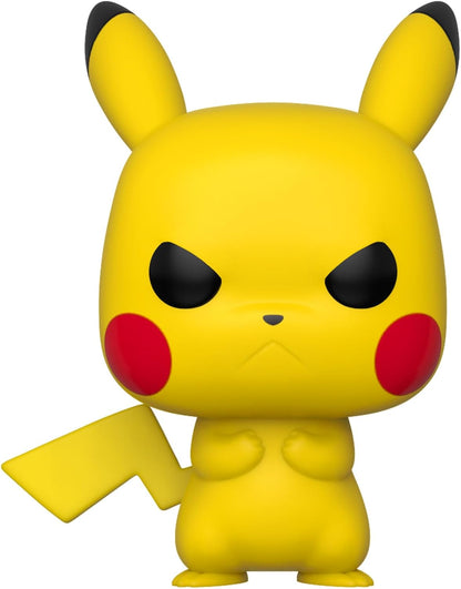 Funko Pop! Games: Pokémon - Pikachu Mal-humorado - Figura de vinil colecionável - Ideia para presente - Produtos oficiais - Brinquedos para crianças e adultos - Fãs de videogames - Figura modelo para colecionadores