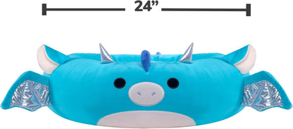 Squishmallows Cama para animais de estimação original de 24 polegadas Tatiana the Dragon – Cama de pelúcia oficial ultramacia de tamanho médio para animais de estimação