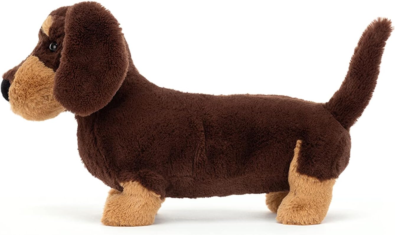 Jellycat Otto Sausage Dog Dachshund Pelúcia Macia Brinquedo