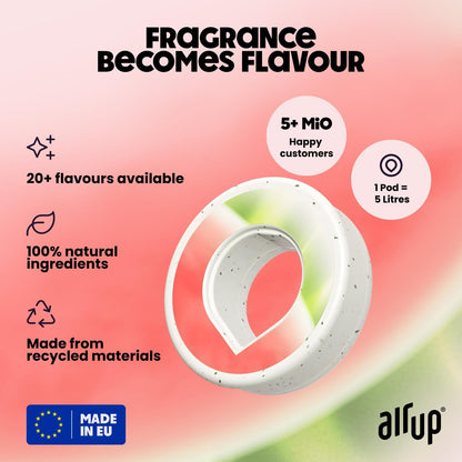 air up® 3 Cápsulas Melancia | Conjunto Degustação de Cápsulas de Sabor para 15 litros de Água sem Açúcar Sabor: Melancia | Para garrafa air up® original