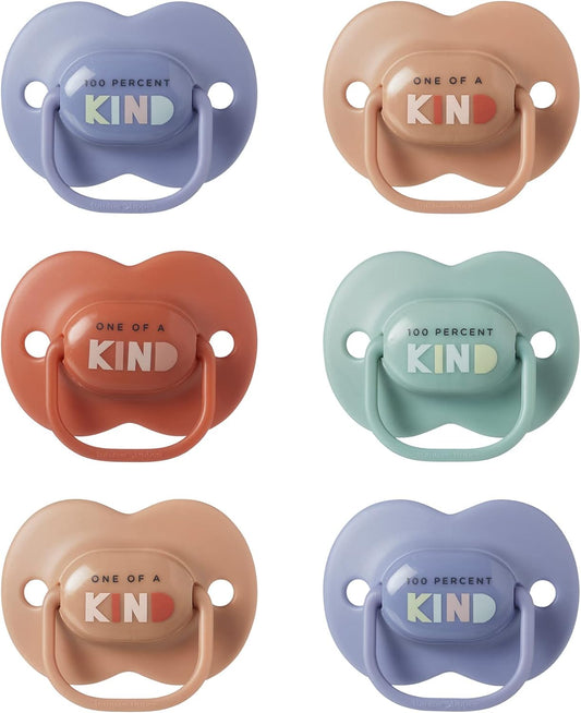 Tommee Tippee Manequins Anytime, design ortodôntico simétrico, bolsa de silicone sem BPA, 18-36 m, pacote de 6 manequins