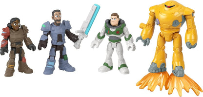 Imaginext Conjunto de Figuras Disney e Pixar Lightyear Jr. ZAP Patrol Multipack com Brinquedo Buzz Lightyear para Crianças em Idade Pré-escolar a partir de 3 Anos, HGT27