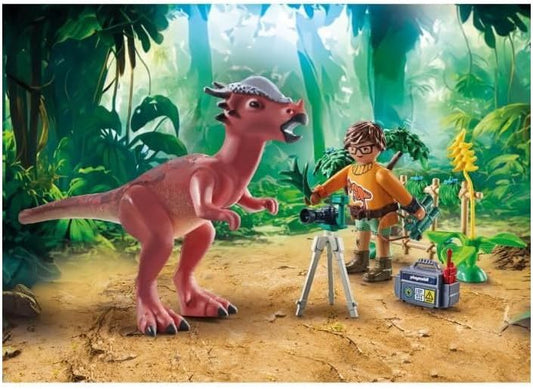 Playmobil | Dinos | Observação Stygimoloch | Conjunto de Dino | Brinquedo de Aventura para Crianças a partir de 4 anos | 71822
