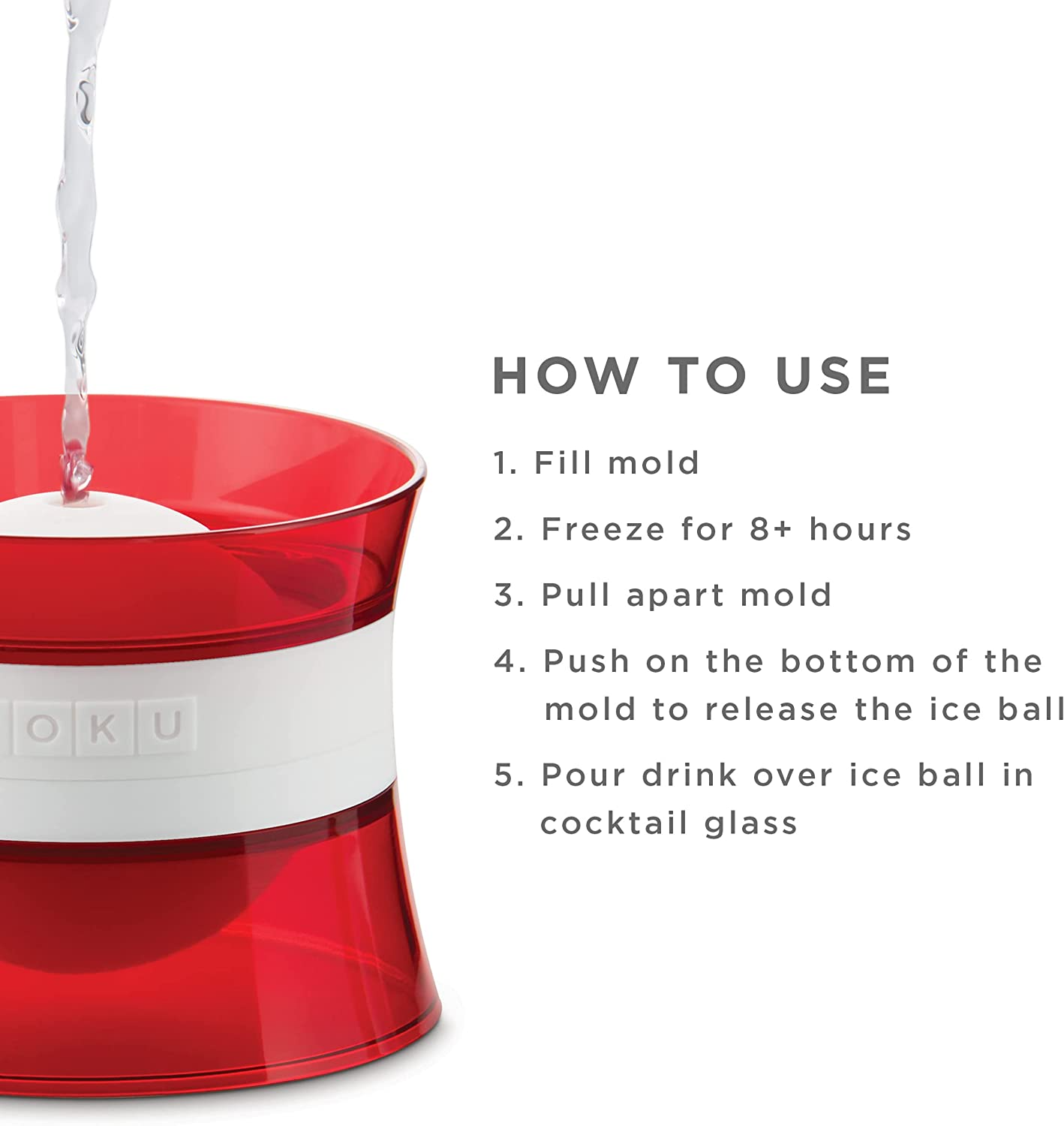 Molde para hielo Zoku, multicolor