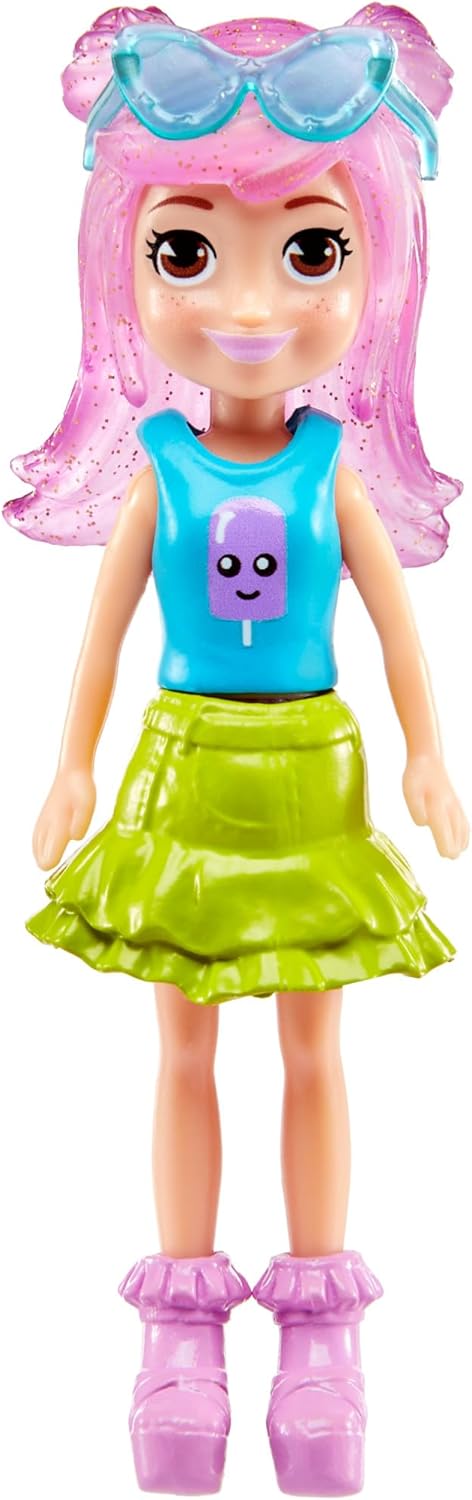 Polly Pocket Conjunto de brinquedos Little Margot Fashion Pack para meninas a partir de 4 anos