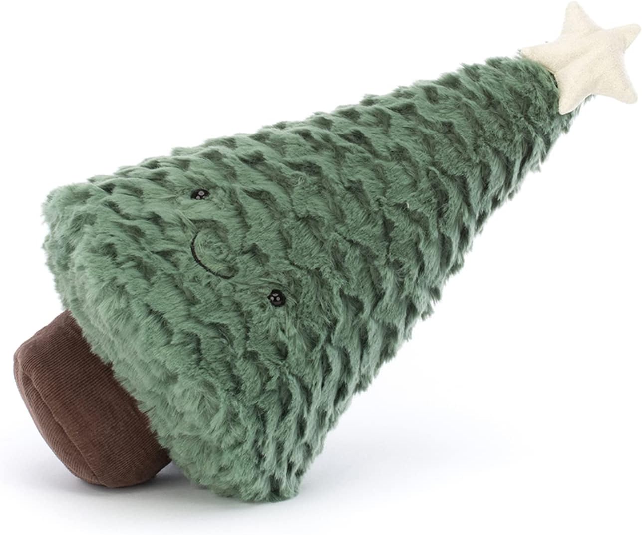 Jellycat Decoração de pelúcia colecionável para árvore de Natal Amuseable Blue Spruce