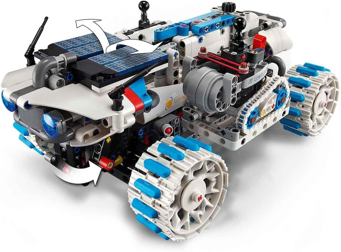 LEGO Technic Posto Avançado Lunar - Veículo Espacial Rover Lunar - Brinquedo STEM Interativo com Guindaste e Painéis Solares - Modelo de Robô - Presente de Aniversário para Meninos e Meninas a partir de 10 Anos - 42211