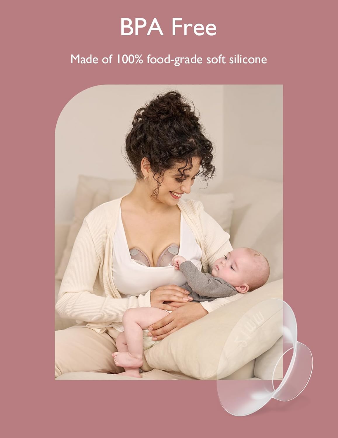 Momcozy Válvulas Duckbill somente para Momcozy V1/V2. Acessórios de substituição para bomba tira leite Momcozy V1/V2 original, pacote com 2