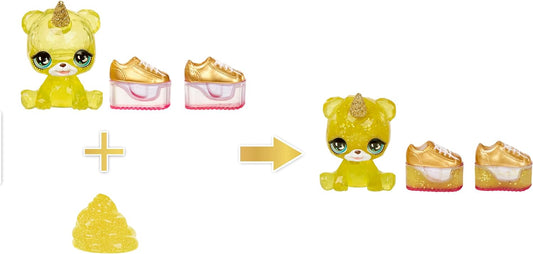 Rainbow High Fashion com Slime e Pet - Sunny (Amarelo) - Boneca Shimmer de 28 cm com Sparkle Slime, animal de estimação mágico e acessórios de moda - Brinquedo infantil - Ótimo para idades de 4 a 12 anos