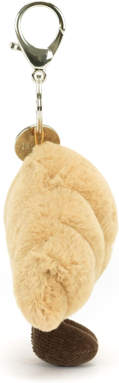 Jellycat Chaveiro de pelúcia para croissant Amuseables, 7,6 cm | Ótima ideia de presente, croissant