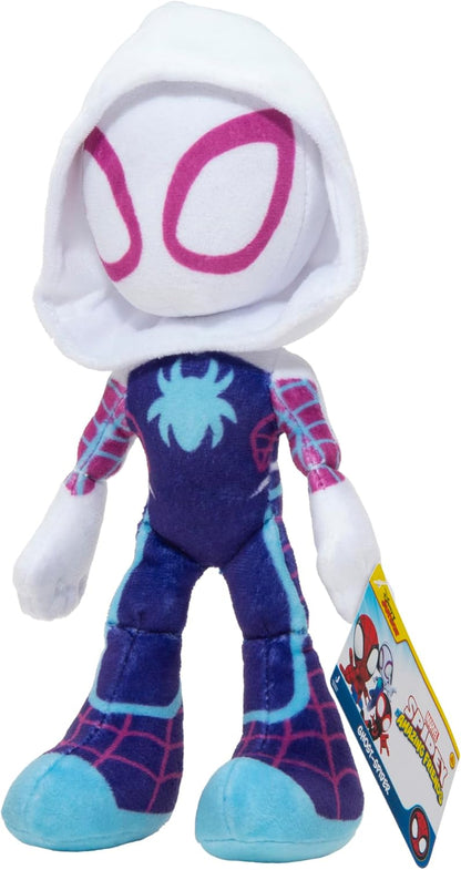 Homem-Aranha e Amigos - Jazwares SNF0297 Homem-Aranha e Seus Superamigos - Pelúcia de 20 cm - Pelúcia Oficial do Homem-Aranha Fantasma