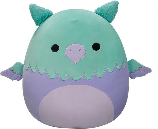 Squishmallows SQCR05401 7,5 polegadas-Minerva The Squa e Purple Griffin, multicolorido