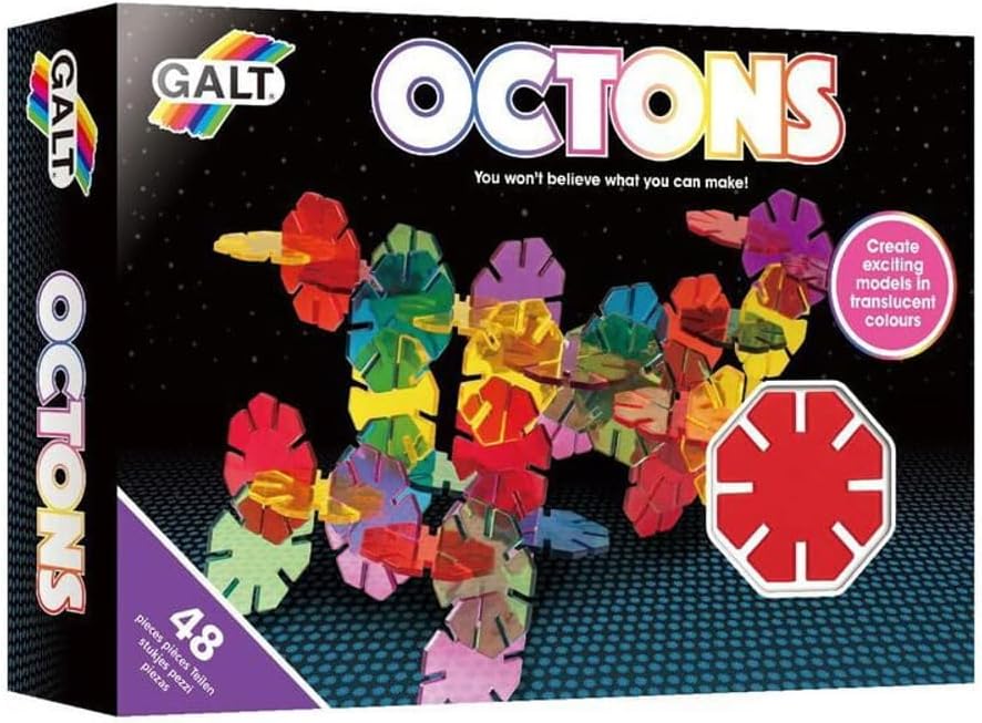 Galt Toys, Octons, Brinquedo de Construção, Idades 4 Anos Acima