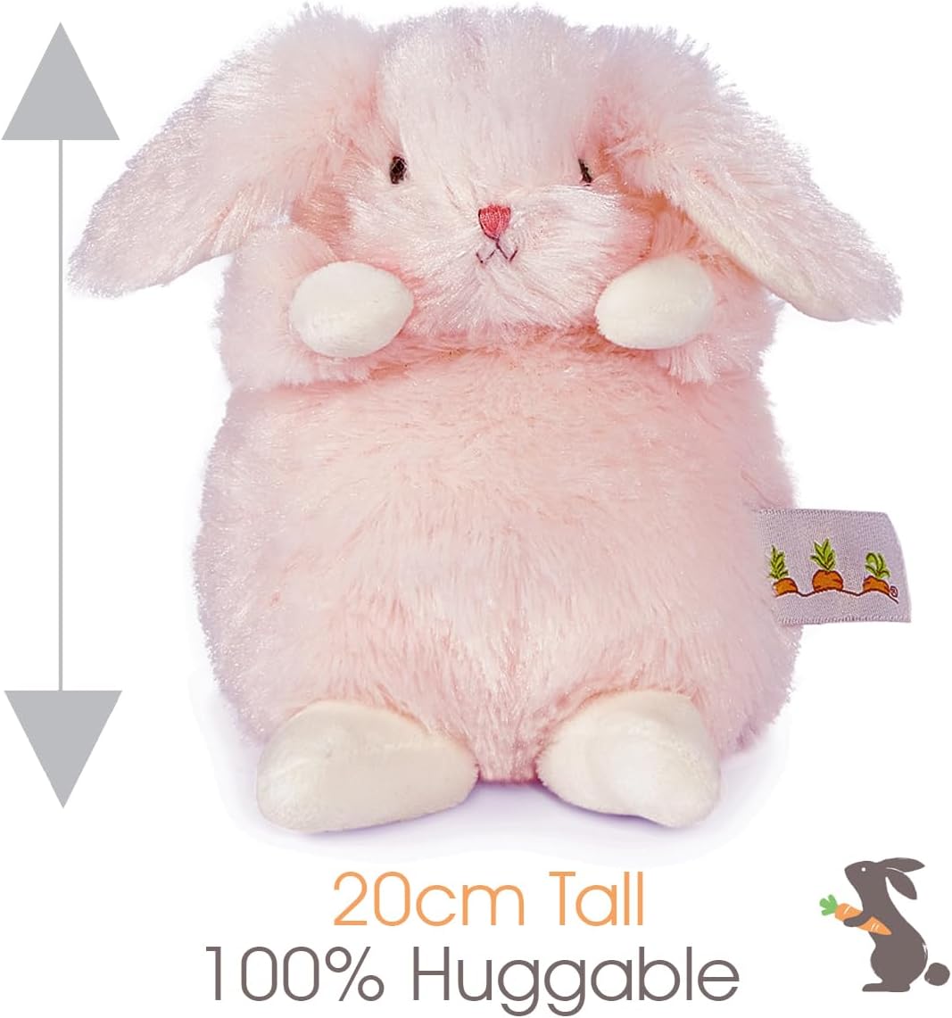BUNNIES BY THE BAY Coelhinho Rosa da Wee Friends Petal | Ursinho de Pelúcia Coelhinho Rosa | Pelúcia Super Macia | 18cm de Altura | Brinquedo de Pelúcia para Bebê | O Primeiro Presente de Pelúcia Perfeito para Bebê