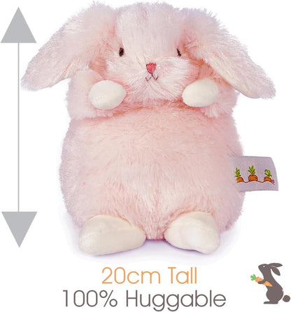 BUNNIES BY THE BAY Coelhinho Rosa da Wee Friends Petal | Ursinho de Pelúcia Coelhinho Rosa | Pelúcia Super Macia | 18cm de Altura | Brinquedo de Pelúcia para Bebê | O Primeiro Presente de Pelúcia Perfeito para Bebê