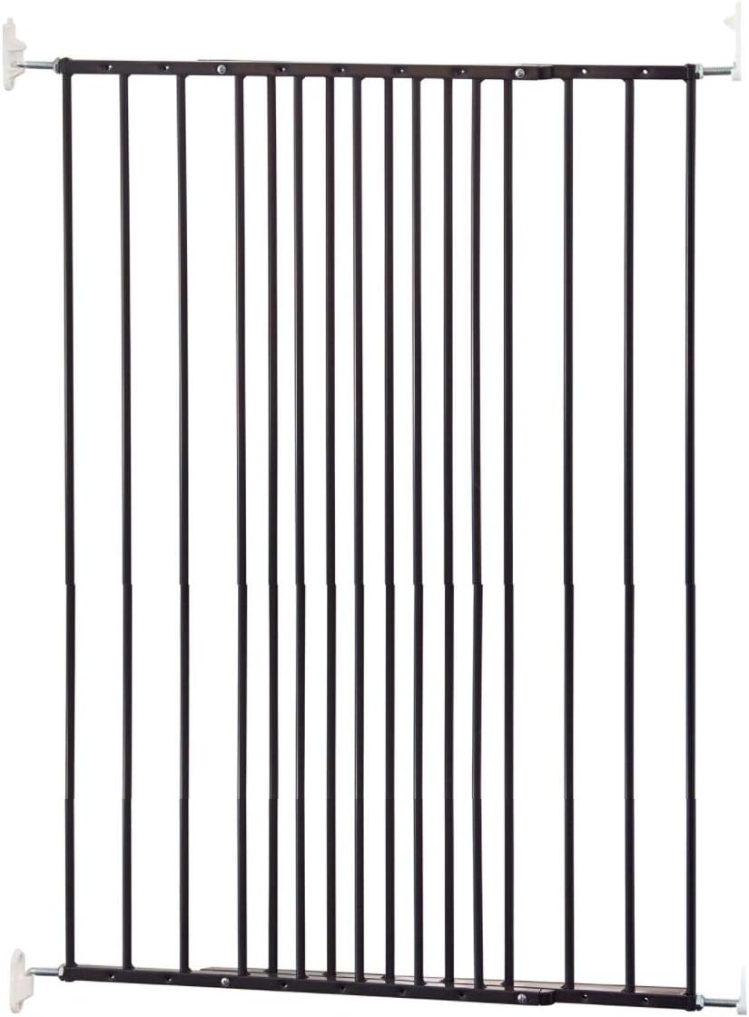 BabyDan Scandinavian Pet Design Puerta extensible para perros extra alta, 62,5-106,8 cm/24,6-42 pulgadas de ancho, 103 cm/40,5 pulgadas de altura, puerta extensible para perros