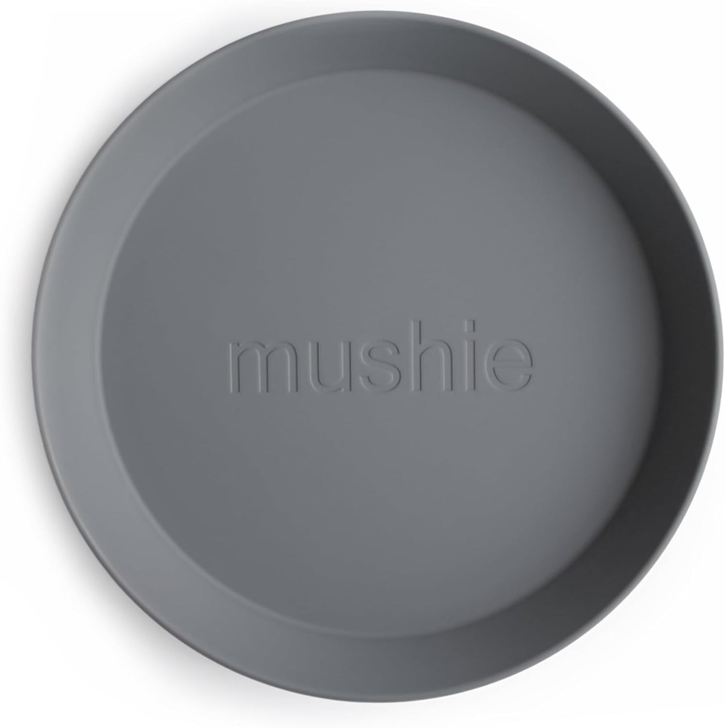 Mushie Pratos para Crianças | Conjunto de 2 Peças | Reutilizáveis e Livres de BPA | Podem ser Lavados na Lava-louças e Usados no Micro-ondas | Fabricados na Dinamarca | Redondos (Fumê)