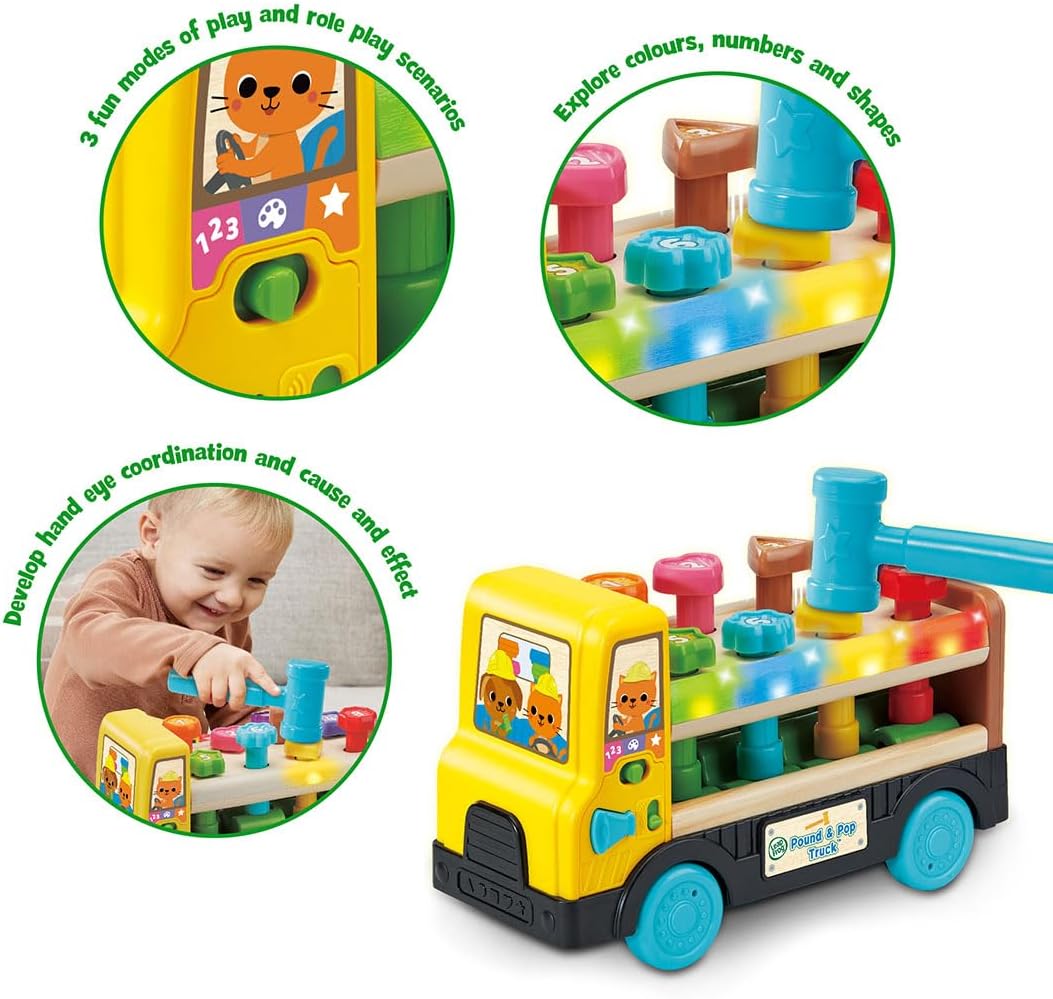 LeapFrog 619503 Pound & Pop Truck, Multicolor