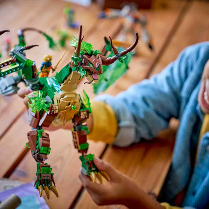 LEGO NINJAGO The Dragon of Life - Ninja Toy w/a Dragon Figure, Mini Monster Mech, 8 Minifigures and Swords - Birthday Gift for 8+ Year Old Boys & Fans - 71859