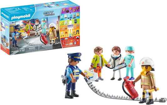Playmobil 71400 Minhas figuras - resgate, coleção de figuras, dramatização imaginativa, conjuntos adequados para crianças a partir de 4 anos