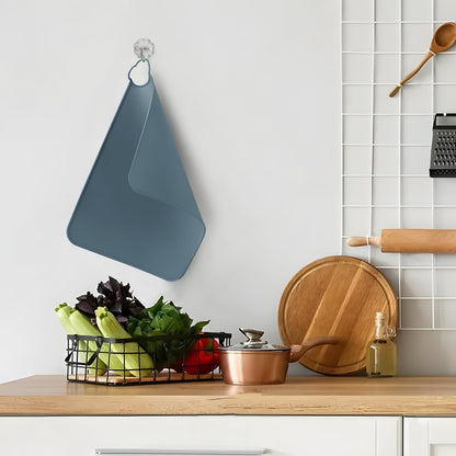 PandaEar Conjunto de 2 jogos americanos de silicone para crianças, jogos americanos para bebês, laváveis, antiderrapantes, tapete portátil para amassar, ideal para mesas de jantar e restaurantes - Azul e Marrom