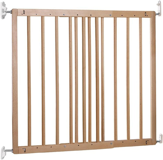 Baby Dan Barrera de seguridad para puertas y escaleras de madera de haya europea Multi Dan, ancho de puerta 60,5-102 cm Color: Natural