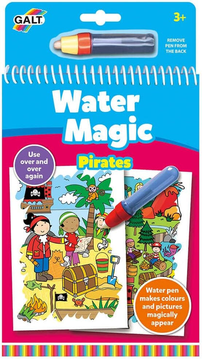 Galt Toys, Water Magic - Piratas, Livros de colorir para crianças a partir de 3 anos
