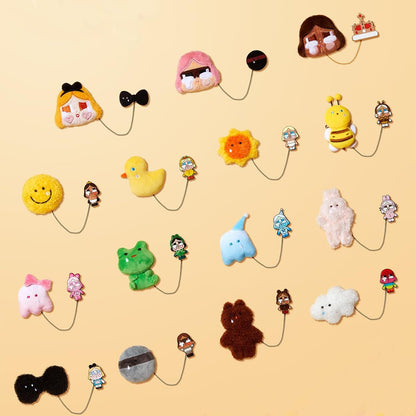 POP MART CRYBABY Crying Again Series - Conjunto completo de bonecos de pelúcia com emblema, design premium, presentes para mulheres, boneco de ação colecionável chique e favorito dos fãs