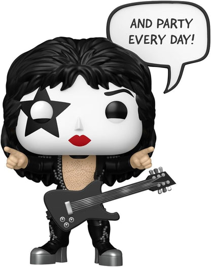 Funko Pop! Sayings: The Starchild - (R&R All Night) - KISS - Boneco colecionável de vinil - Ideia para presente - Produtos oficiais - Brinquedos para crianças e adultos - Fãs de música - Boneco modelo para colecionadores