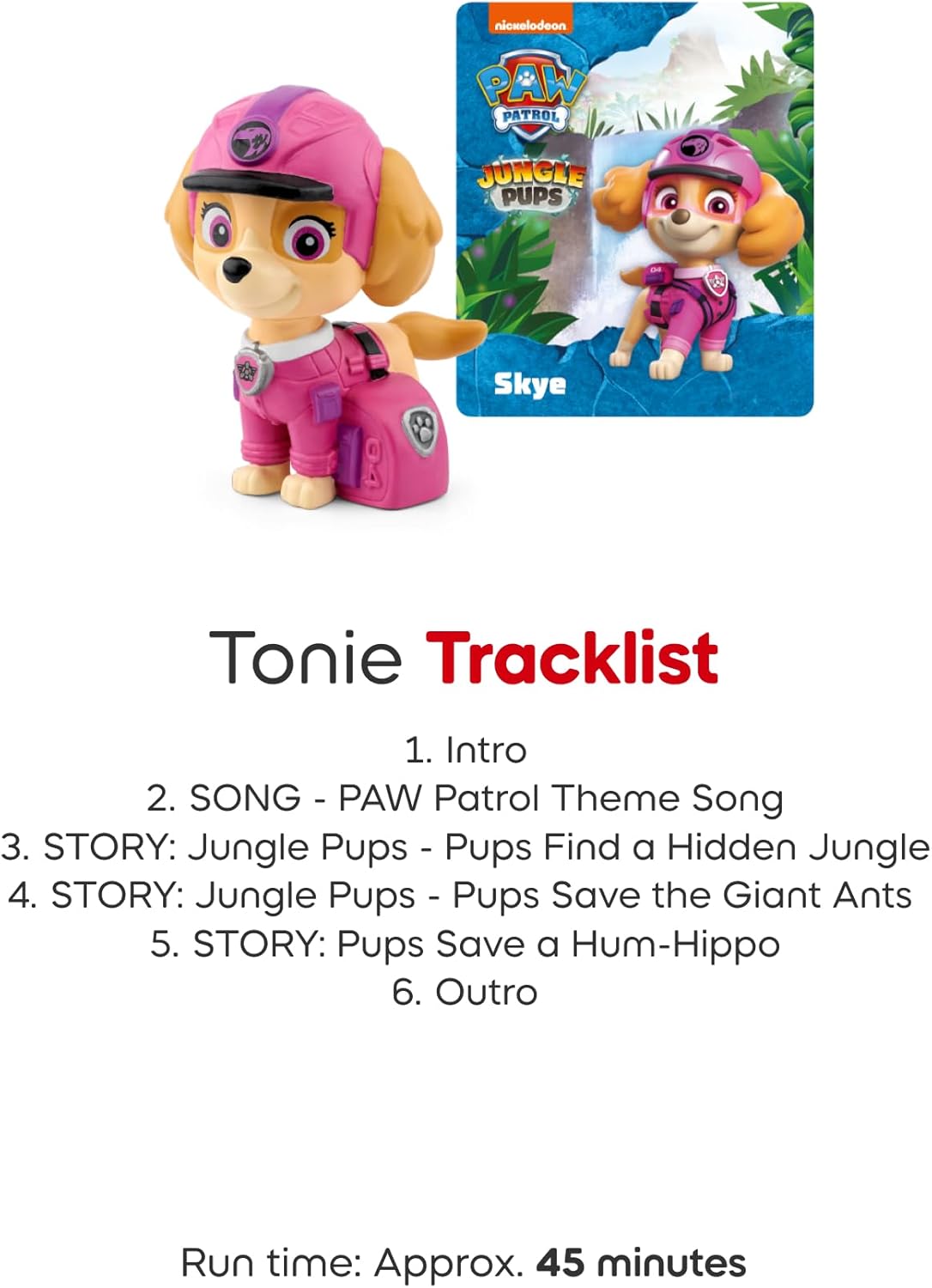 Pacote Toniebox 2 Tonies com 3 Tonies: Patrulha Canina: Chase, Marshall, Skye, Tropical Teal