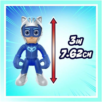 PJ Masks Conjunto Power Heroes PJ Power Q com Carro e Boneco, Brinquedos para Meninos e Meninas