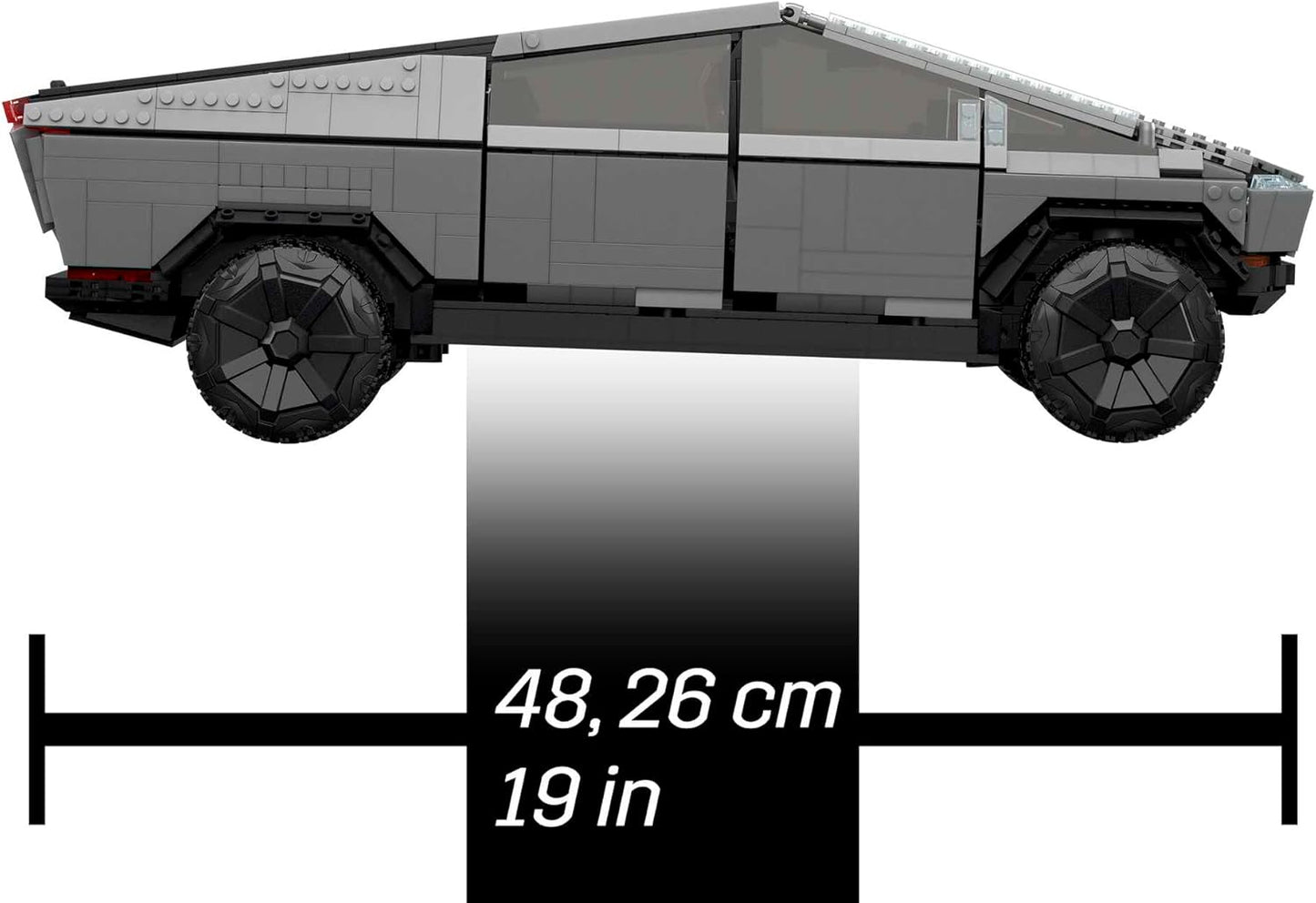 MEGA Brinquedo de construção de veículo Tesla para adultos, caminhão de colecionador Cybertruck com 3283 peças e acessórios, GWW84